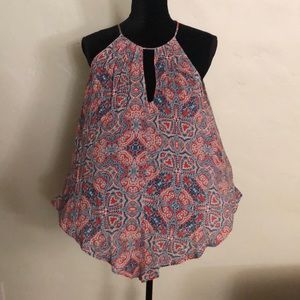 Tops - Red, White & Blue Halter Top, M Tops - Red, White & Blue Halter Top, M